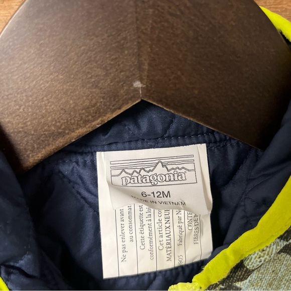 NWT Patagonia Reversible Puff-Ball Jacket Blue camo 6-12 Months - Picture 6 of 9